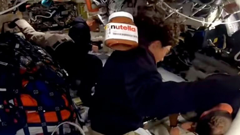 Nutella nello spazio: la scena dalla missione Artemis II è virale