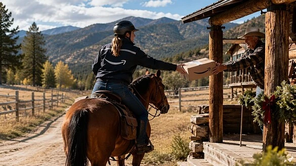 Amazon: negli USA c’è un posto dove i pacchi si consegnano a cavallo