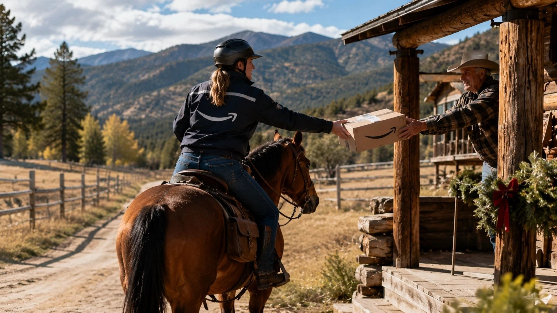 Amazon: negli USA c'è un posto dove i pacchi si consegnano a cavallo