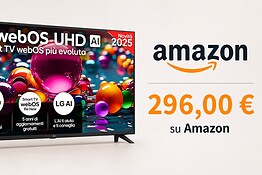 Smart TV LG 55 pollici al minimo storico su Amazon: è sotto i 300 euro