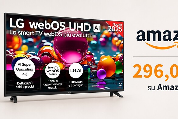 Smart TV LG 55 pollici al minimo storico su Amazon: è sotto i 300 euro