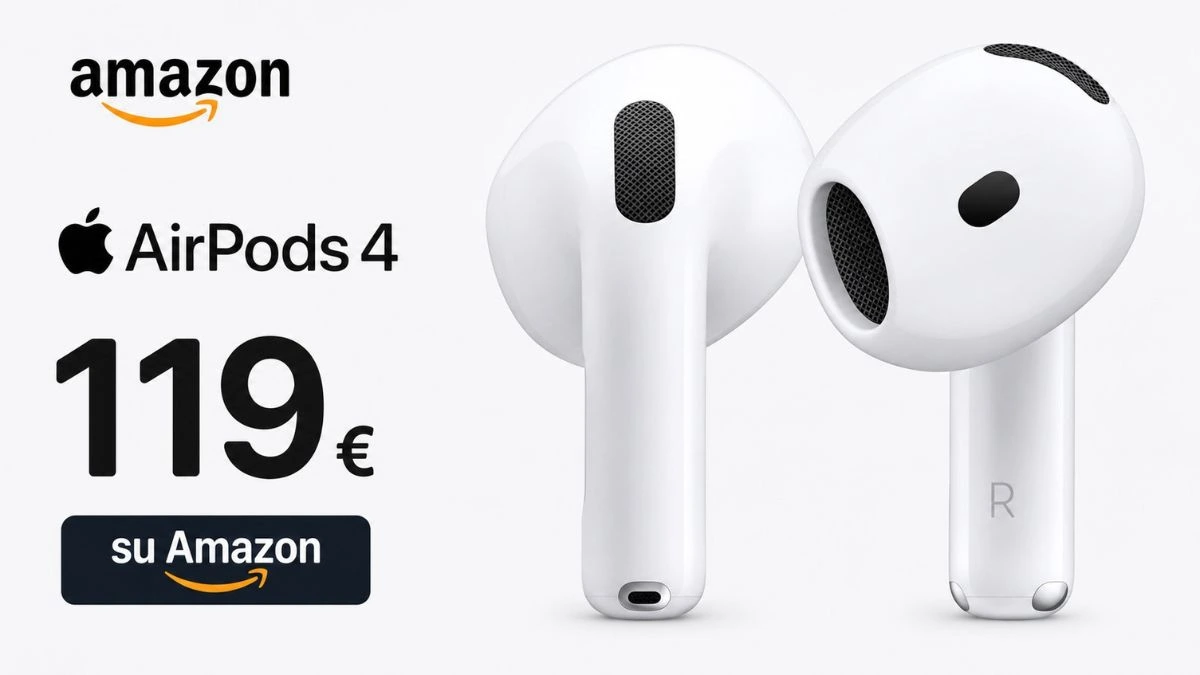 AirPods 4 a meno di 120€ su Amazon: potrebbero esaurirsi subito