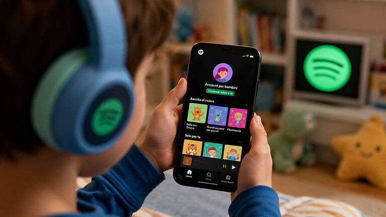 Spotify: account gestiti per bambini disponibili gratis