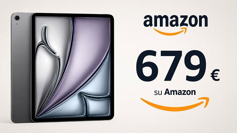 iPad Air M3 13" al minimo storico su Amazon: costa 130 euro in meno