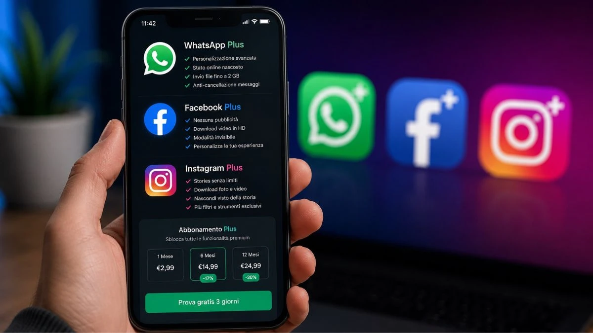 WhatsApp, Instagram e Facebook Plus in rollout: ecco i prezzi