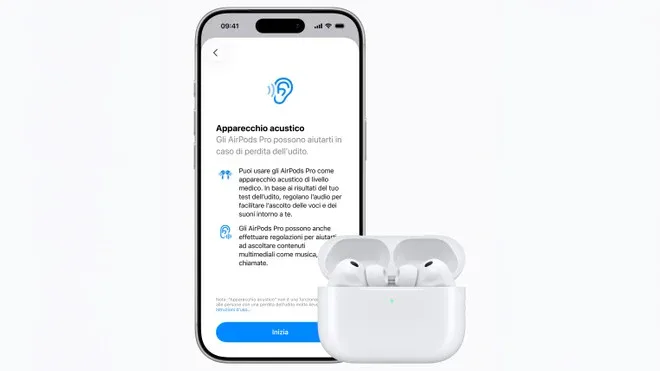 AirPods Pro 3: arriva in Italia la modalità apparecchio acustico