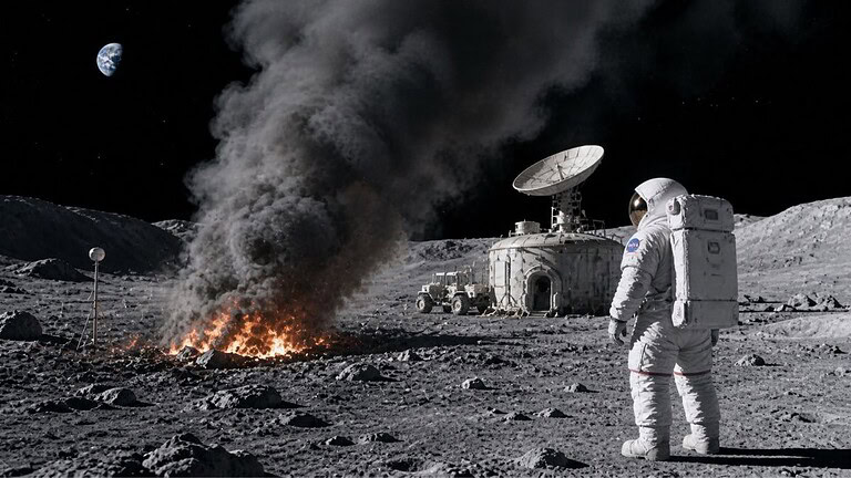 NASA: ecco cosa succederebbe se scoppiasse un incendio sulla Luna