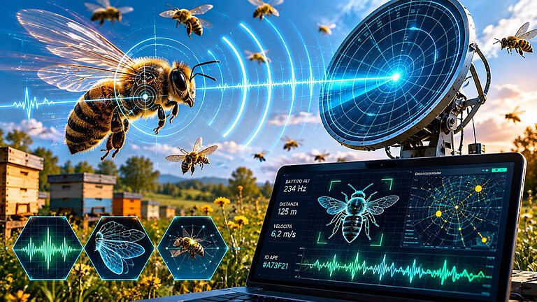Api monitorate col radar: la tecnologia che le riconosce dal battito delle ali