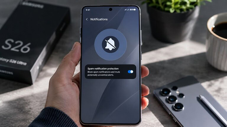 Samsung Galaxy S26: la funzione che blocca le notifiche spam è realtà