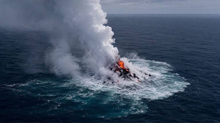 Vulcano sottomarino erutta nel Pacifico, ma nessuno sa dove sia