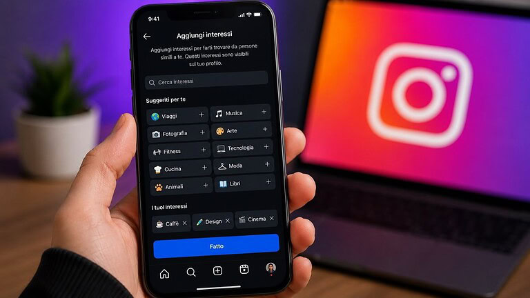 Instagram testa "Aggiungi interessi": ecco a cosa serve