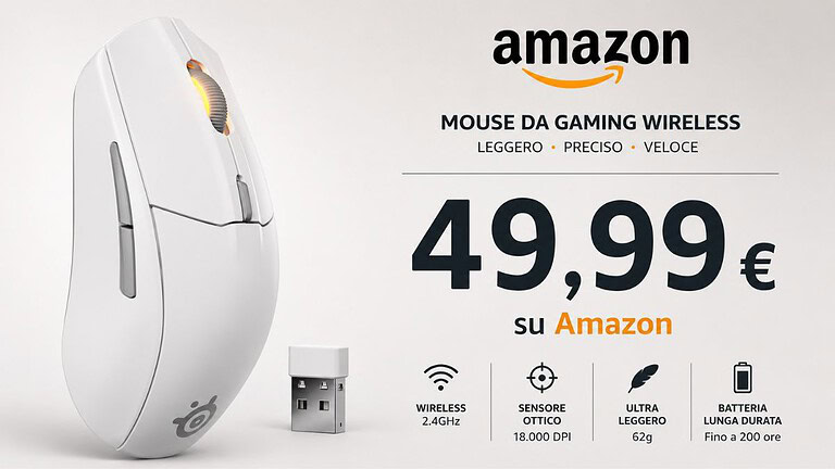SteelSeries Rivals 3, il mouse su Amazon a meno di 50€, è un affare