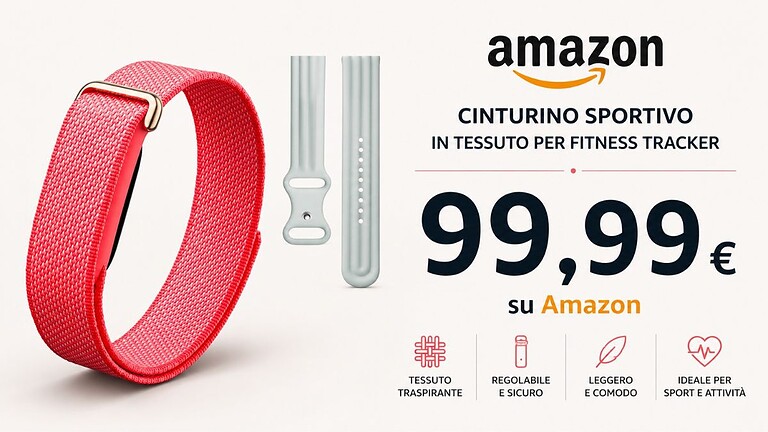 Google Fitbit Air sbarca su Amazon: bundle con cinturino sportivo a 99,99€