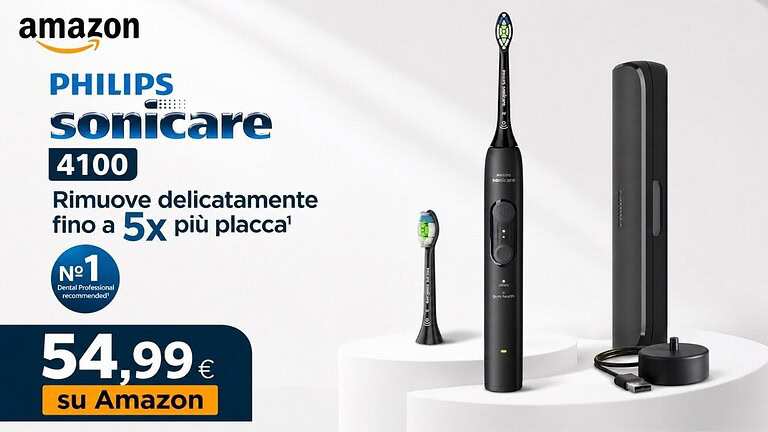 Philips Sonicare Serie 4100 in offerta su Amazon: prezzo imperdibile