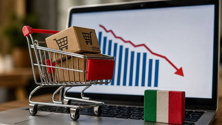 E-commerce italiano in calo: il dato è spaventoso