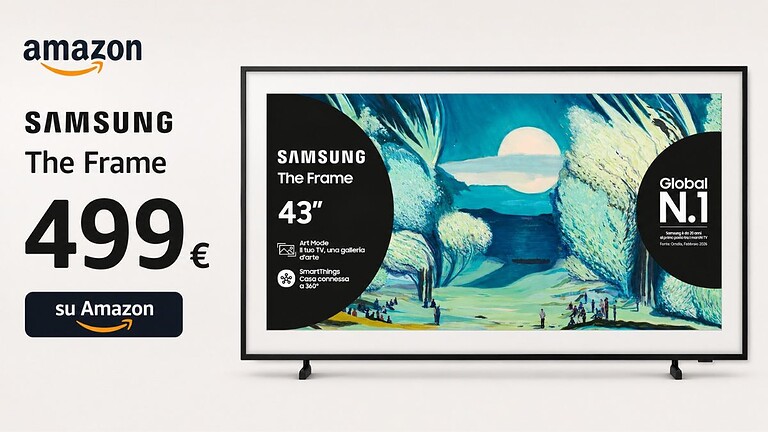 Samsung The Frame 43" crolla al minimo storico: solo 499 euro