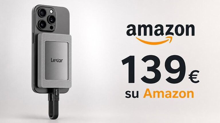 SSD Lexar da 1 TB con set magnetico in offerta su Amazon: è piccolissimo