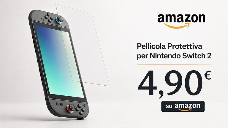 Nintendo Switch 2: pellicola Belkin al minimo storico, meno di 5 euro