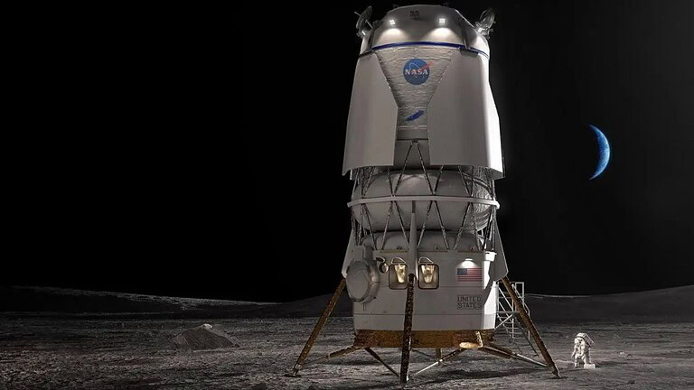 Blue Origin Mark 2: la NASA testa il lander lunare con astronauti reali