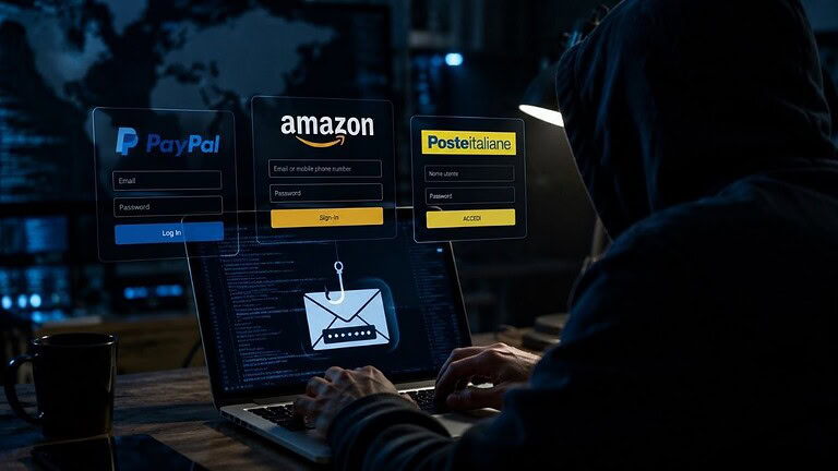 PayPal, Amazon e Poste sono i brand più usati per le truffe online