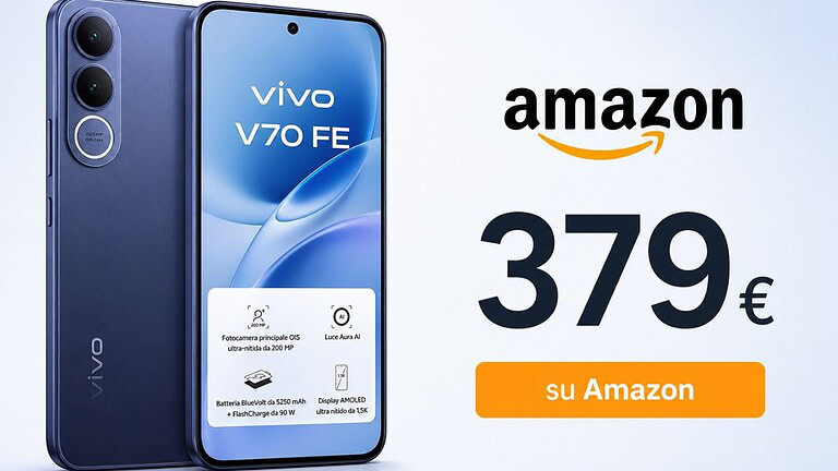 Vivo V70 FE con 200 MP ad un prezzo folle su Amazon