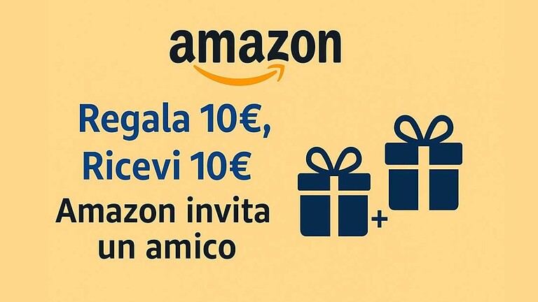 Amazon: invita un amico e ottieni 10€ di sconto, ecco come fare