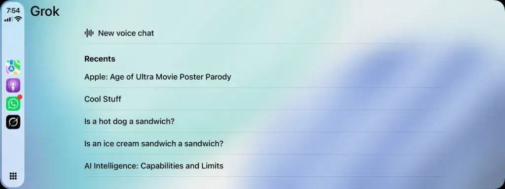 Apple CarPlay Chatbot