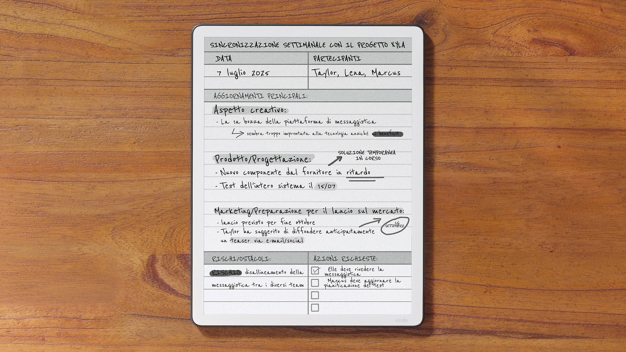 Kindle-Scribe-luce-frontale_Weekly-project-notes