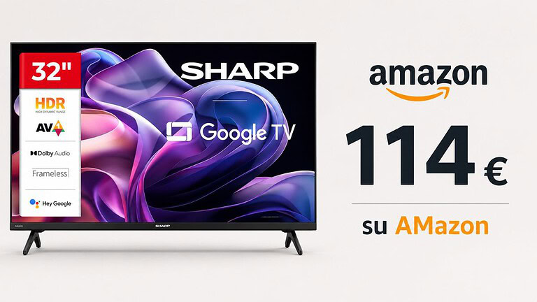 Amazon: compra ora in super promo la smart TV Sharp da 32 pollici