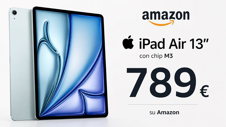 iPad Air M3 13" da comprare subito su Amazon: prezzo bomba