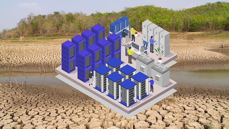Data center e acqua: famiglie senza doccia, ma nessuna multa