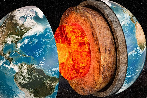 Nucleo esterno della Terra: l’anomalia svelata dai satelliti nel 2010