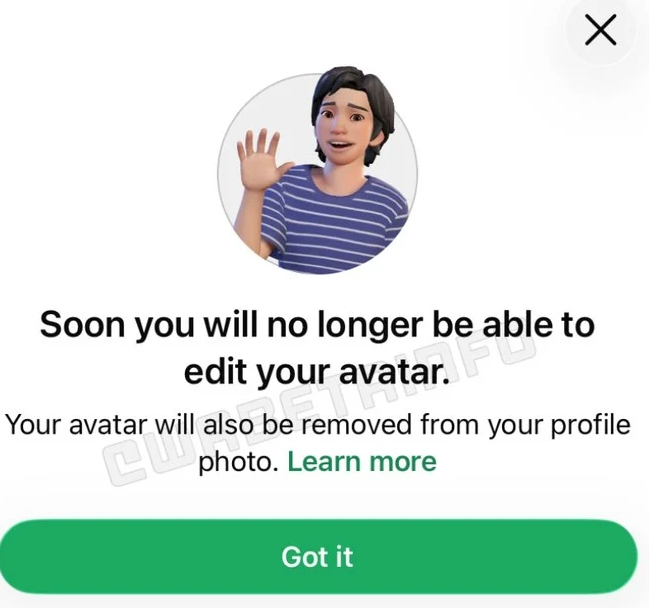 avatar WhatsApp rimossi avatar WhatsApp rimossi
