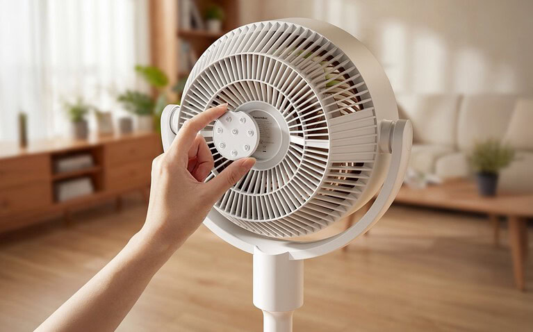 SwitchBot Standing Circulator Fan - design SwitchBot Standing Circulator Fan - design