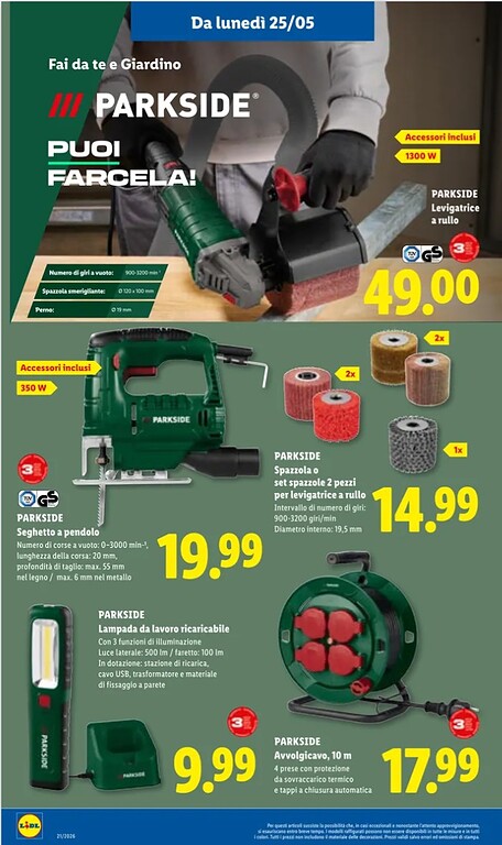 Lidl Parkside - utilizzo