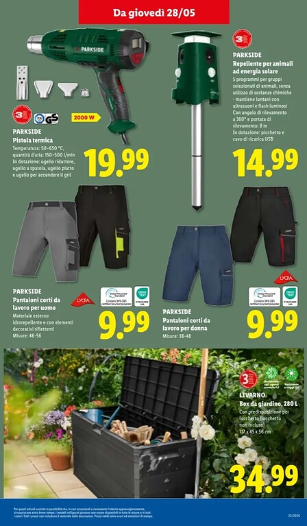Lidl Parkside offerte maggio - caratteristiche Lidl Parkside offerte maggio - caratteristiche