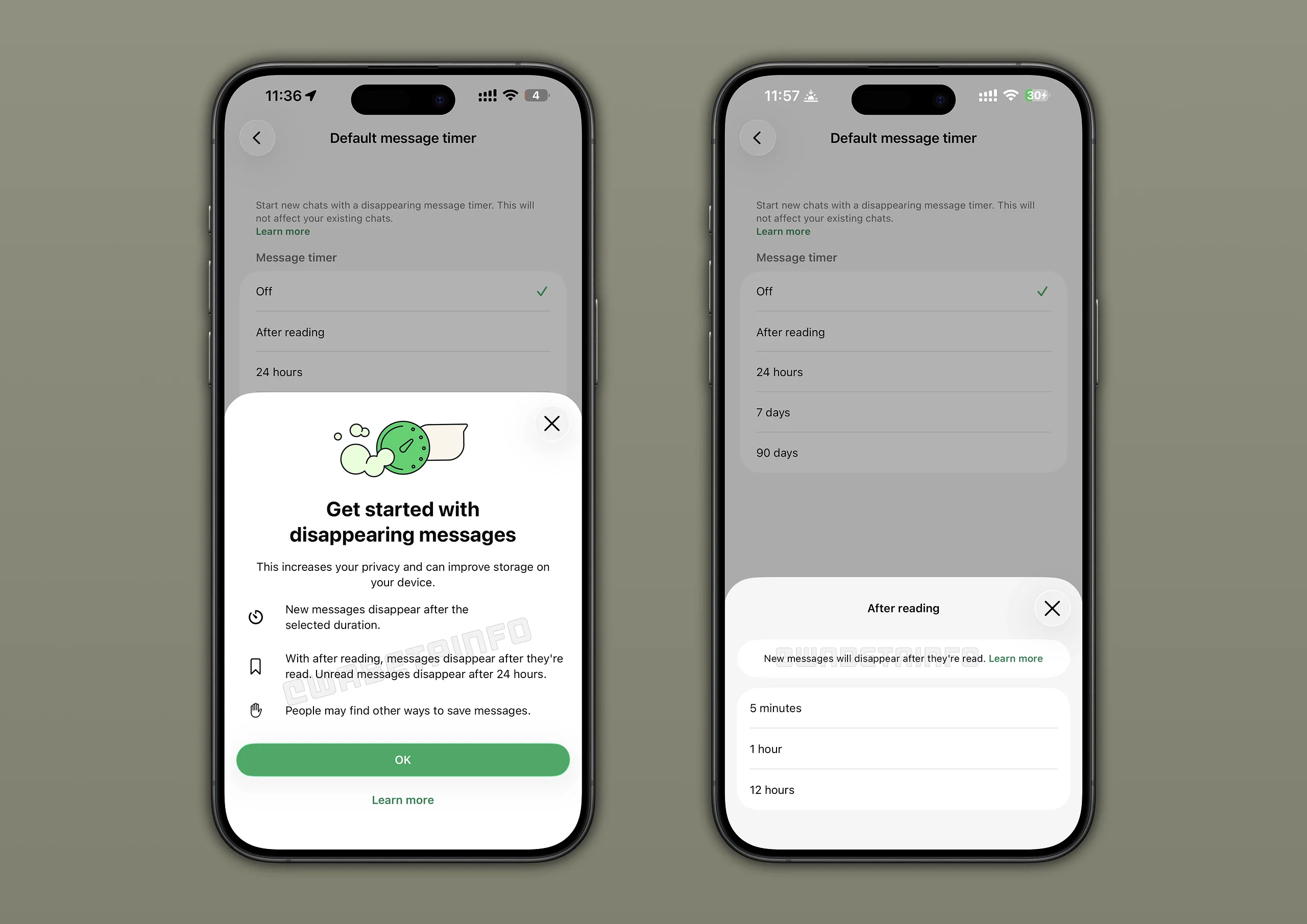 WhatsApp messaggi che si autodistruggono