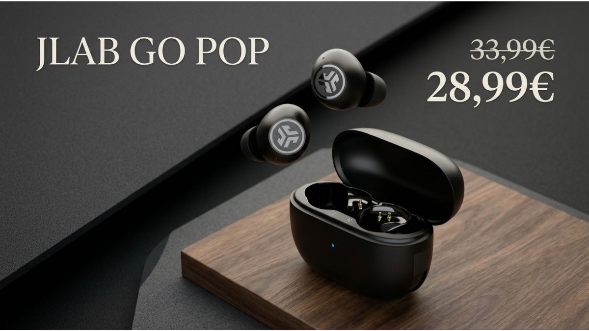 JLab Go Pop: cuffiette Bluetooth con ANC a meno di 29 euro su Amazon