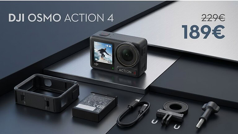 DJI Osmo Action 4 crolla a 189€ su Amazon: offerta a tempo limitato