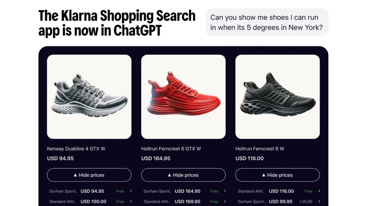 Klarna porta la ricerca shopping AI dentro ChatGPT