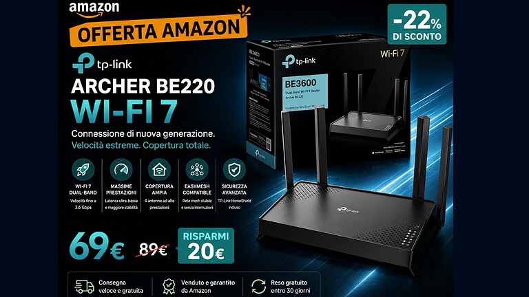 TP-Link Archer BE220: Wi-Fi 7 a un prezzo che non ti aspetti