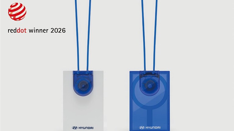 Hyundai vince il Red Dot 2026 con un porta badge: il design inizia dai dettagli
