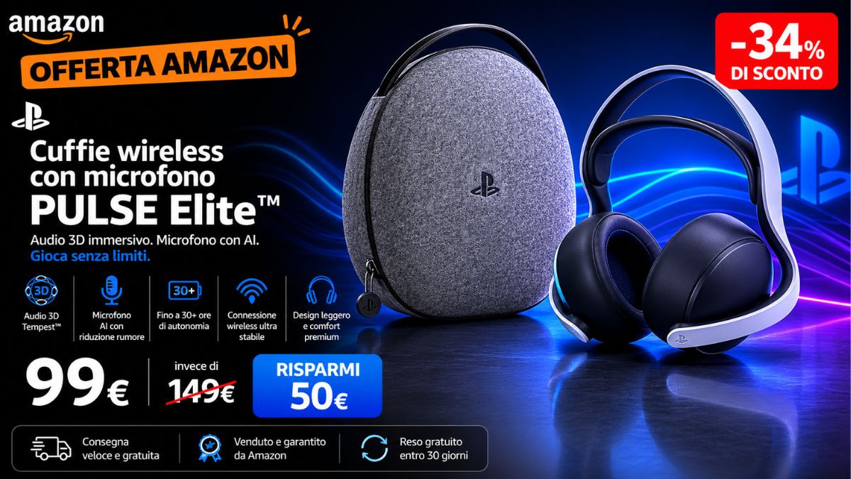 Pulse Elite al minimo storico su Amazon: solo 99 euro, mai così basse