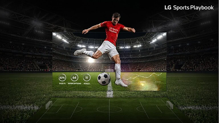 LG lancia Sports Playbook: statistiche live e dati di partita direttamente sul TV