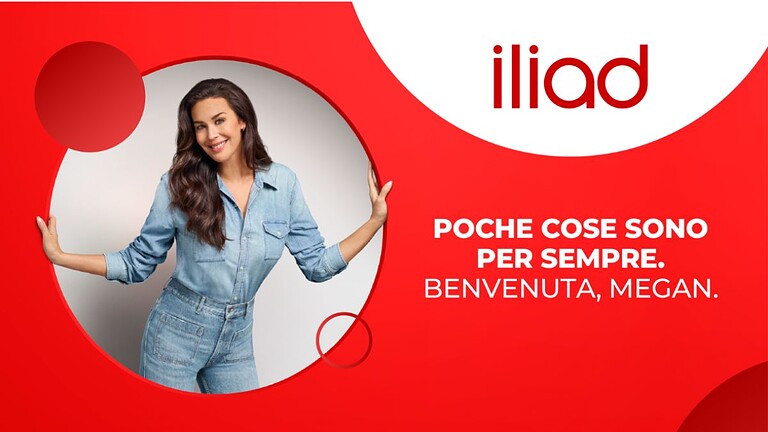 iliad e Megan Gale: "Poche cose sono per sempre"