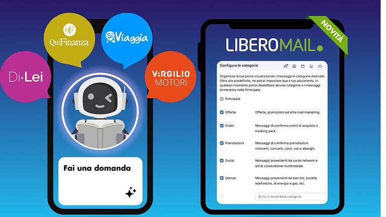Libero Mail e Virgilio Mail si rinnovano con AI e nuova grafica