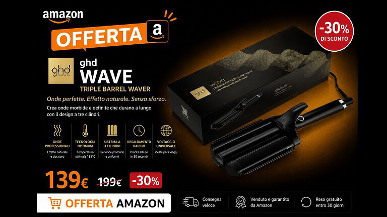 ghd Wave Triple Barrel Waver: prezzo mai visto su Amazon