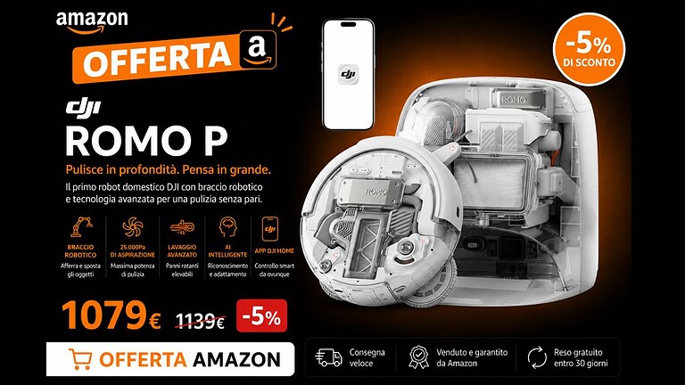 DJI ROMO P al minimo storico su Amazon: mai così in basso