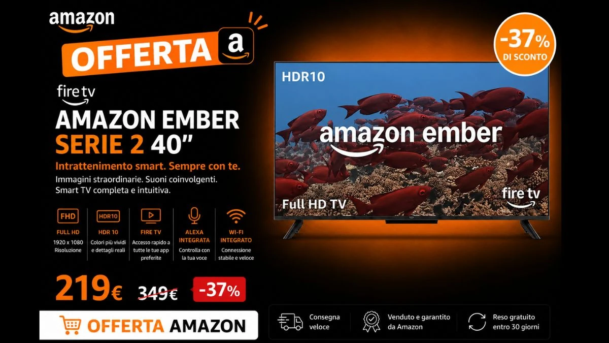 Amazon Ember Serie 2 40" in sconto del 37%: vale davvero la pena?
