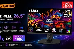 MSI MAG QD-OLED 26,5″ al prezzo minimo storico su Amazon
